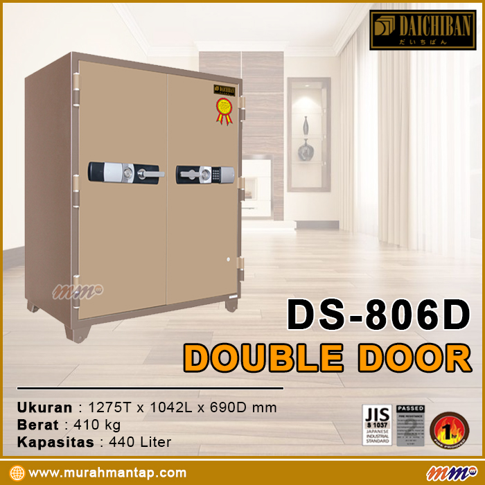 Brankas Daichiban Double Door DS-806D