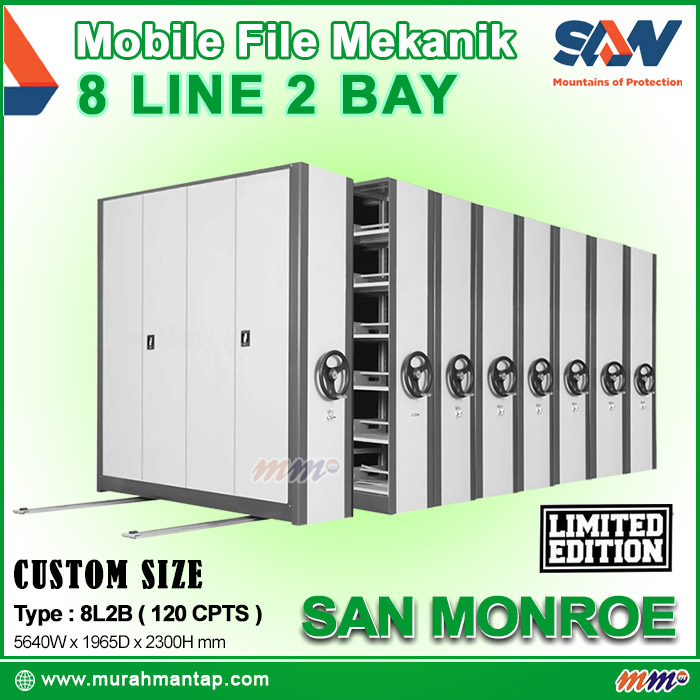Mobile File Mekanik SAN Monroe 8 Line 2 Bay Custom Size